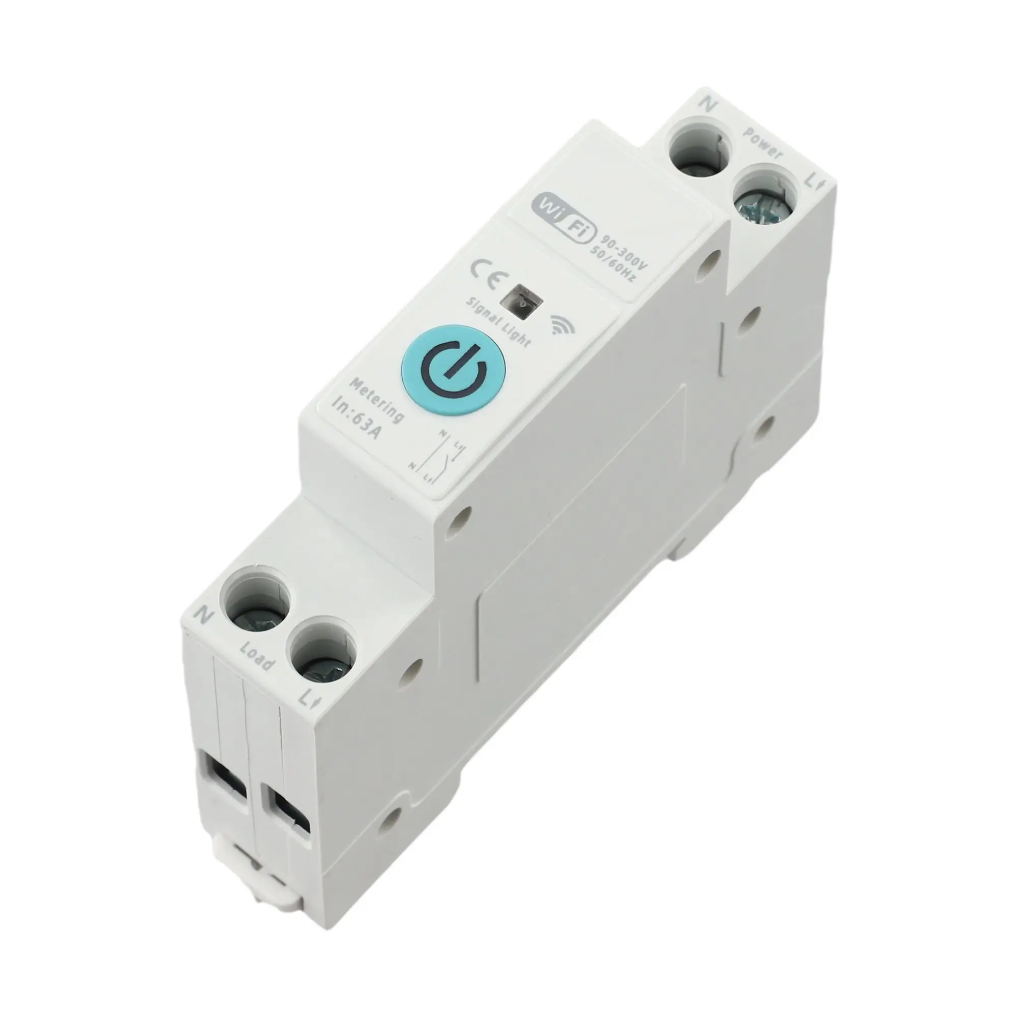 DIN Switch WIFI for Smart Switch Circuit Breaker 1P+N for Home CircuitBreaker Multifunctional Smart Life With Metering
