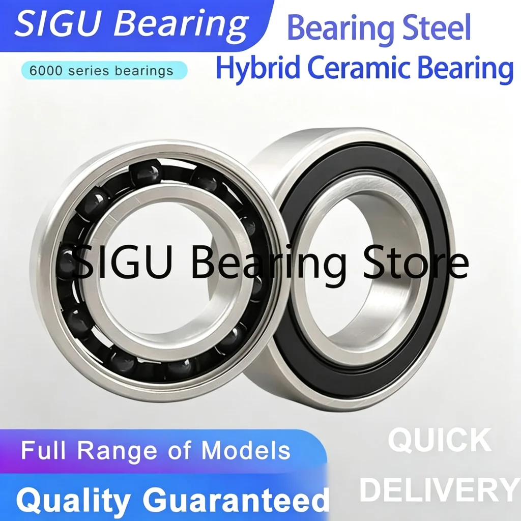 6018 6019 6020 6021 6022 -2RS -ZZ High Temperature Resistant Bearing Steel Hybrid Semi-Ceramic Bearing
