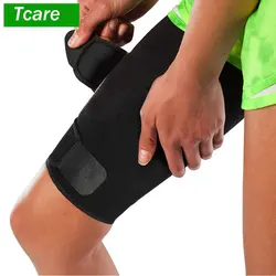 Tcare Adjustable Thigh Brace Support, Quadriceps Support and Thigh Wraps Unisex Breathable Non-Slip Hamstring Compression Sleeve