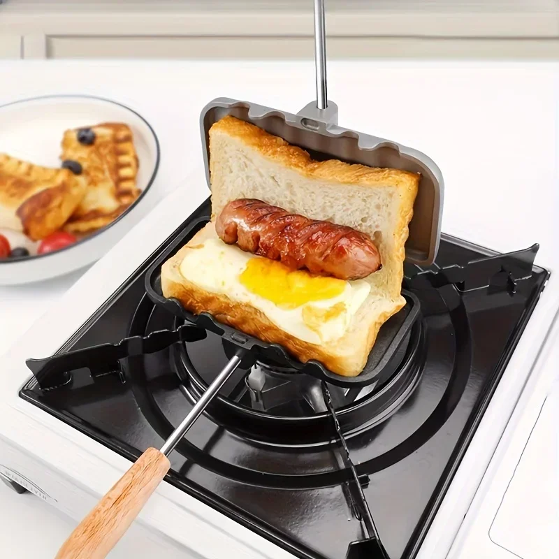 Select sandwich pan Double-sided non-stick pan Multi-function bread maker Home Healthy breakfast making kitchen baking tools