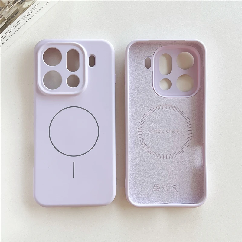 For Magsafe Liquid Silicone Phone Case for OPPO FIND X9 X8 Ultra X8S Plus Reno 14 15 K15 Pro+ Magnetic Wireless Charging Cover