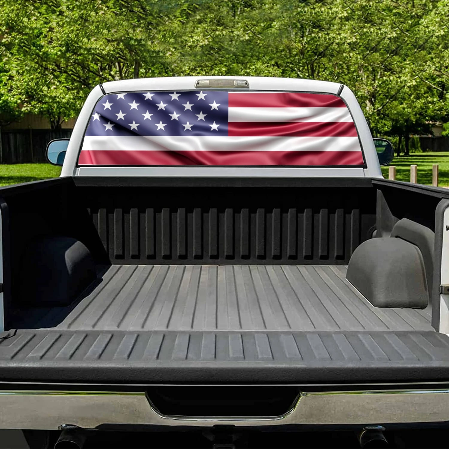 American flag Car rear window decal sticker decoration for trucks cars perforated vinyl universal wrap sticker