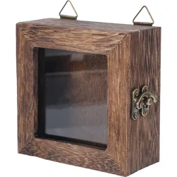 Insect Display Box Specimen Case Household Collection Frame Collectors' Boxes Wooden Dried Flower Storage Butterfly Box Hanging