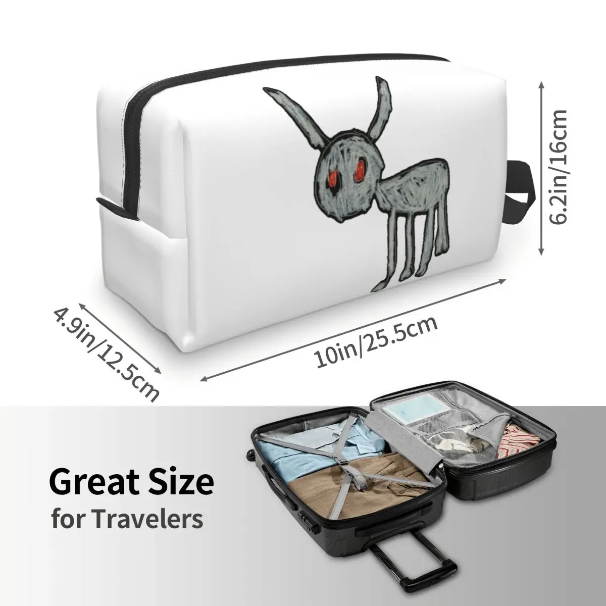 Drake Rapper Makeup Bag Cosmetic Organizer Storage Dopp Kit Toiletry Cosmetic Bag for Women Beauty Travel Pencil Case