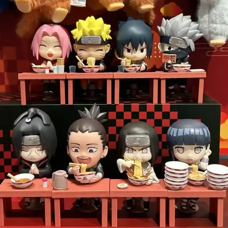 In Voorraad Echte Bandai Naruto Breeze Ramen Lamian Noedels Thema Blind Box Figuur Model Speelgoed Ornament Vakantie Geschenken