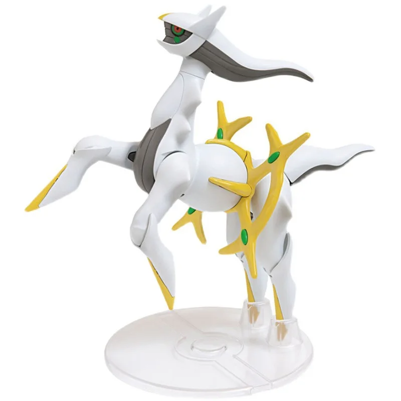 Bandai โปเกมอนต้นฉบับเทพเจ้าแห่งการสร้าง Arceus อะนิเมะของเล่นตุ๊กตาขยับแขนขาได้สำหรับเด็กของขวัญสะสมรูปแบบเครื่องประดับ