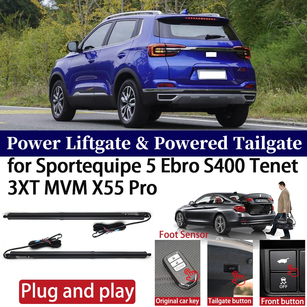 for Sportequipe 5 Ebro S400 Tenet 3XT MVM X55 Pro Car Power Liftgate Automatic One-Click Powered Tailgate Strut Plug and paly