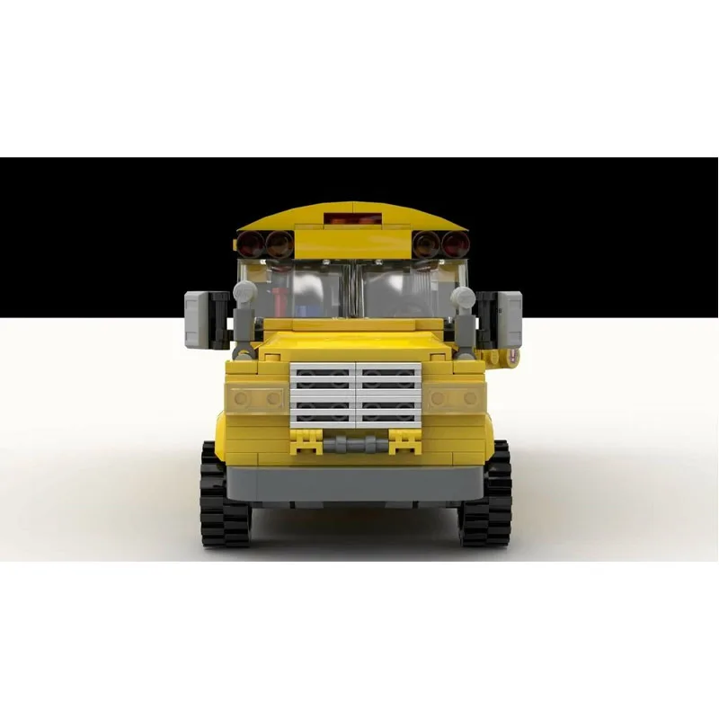 

MOC-59099 Модель городского школьного автобуса для детского сада, 528 деталей, подарок на день рождения и Новый год для мальчиков