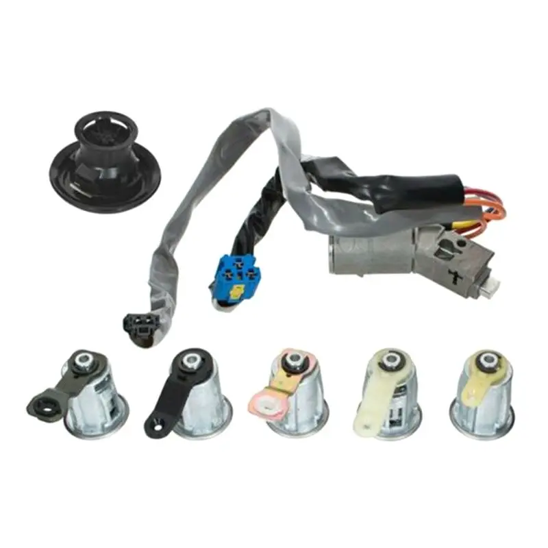 AU33-Ignition Door Lock Key Fuel Tank Cap Door Lock Barrels Set For Partner Citroen Berlingo 4162.CF 4162CF