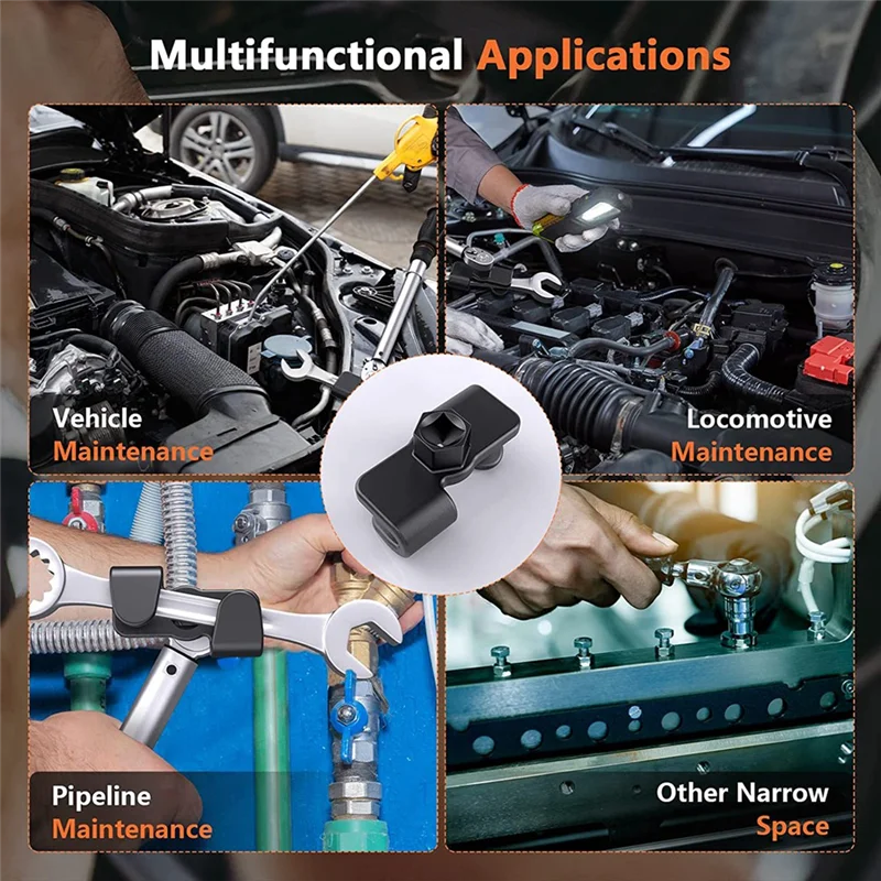 My Home Wrench Extender For 1/2 Inch Drive Breaker Bars/21 Mm Hex Drive, Universal Wrench Extender Adaptor Extend Wrenches Tool