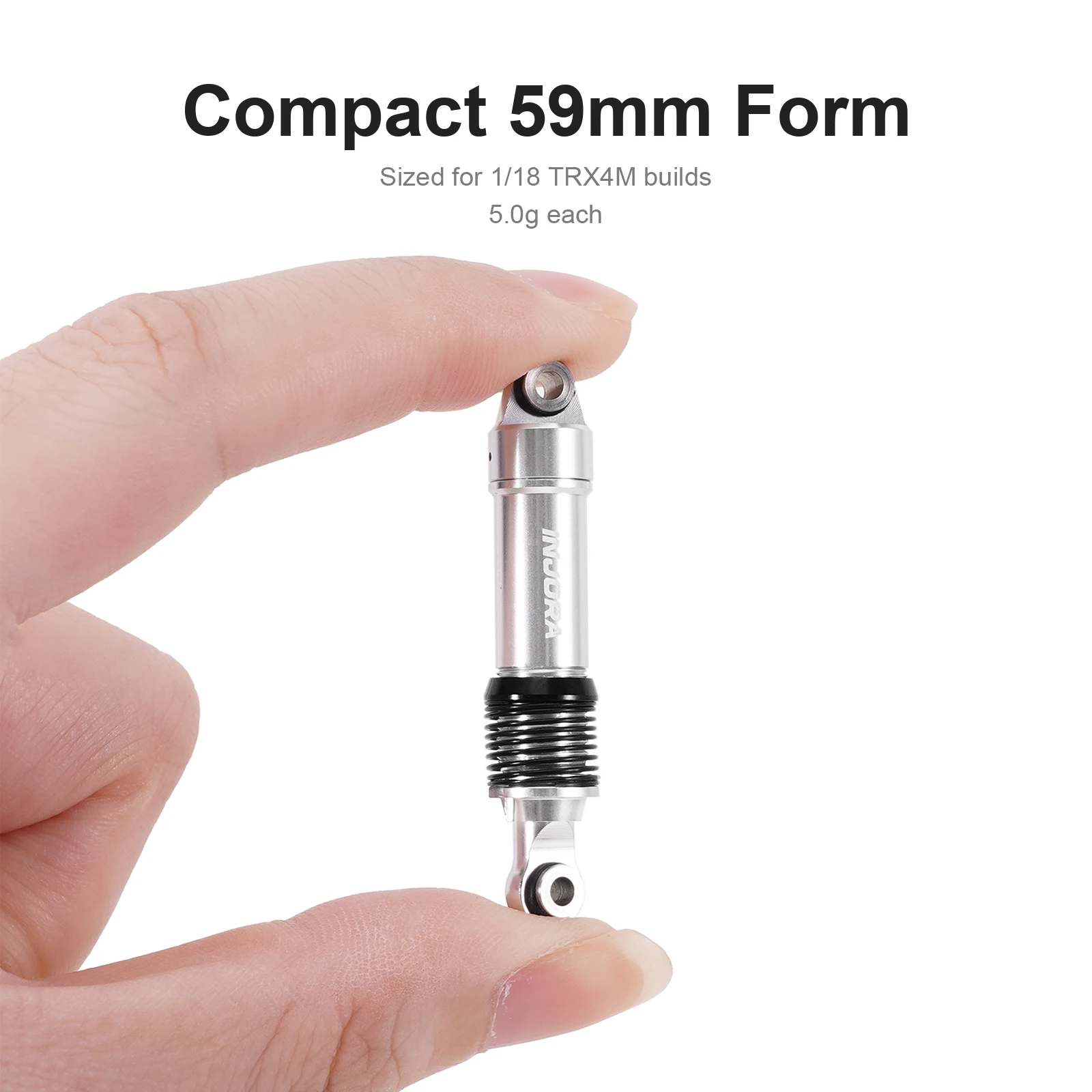 INJORA LS 59mm/55mm Aluminium-Ölstoßdämpfer für 1/18 TRX4M – Detail 37