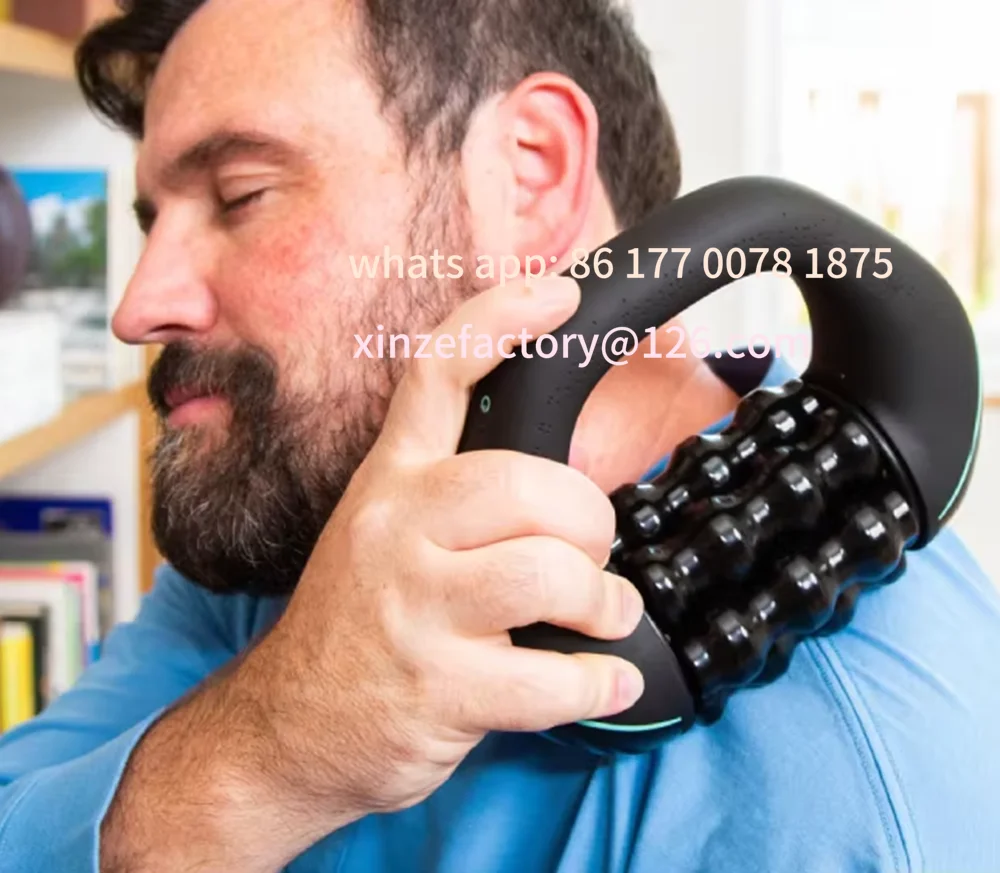 

Customizable Massage Roller Handheld Deep Muscle Massage Relaxation Gun Cervical Neck massage Tool For Recovery