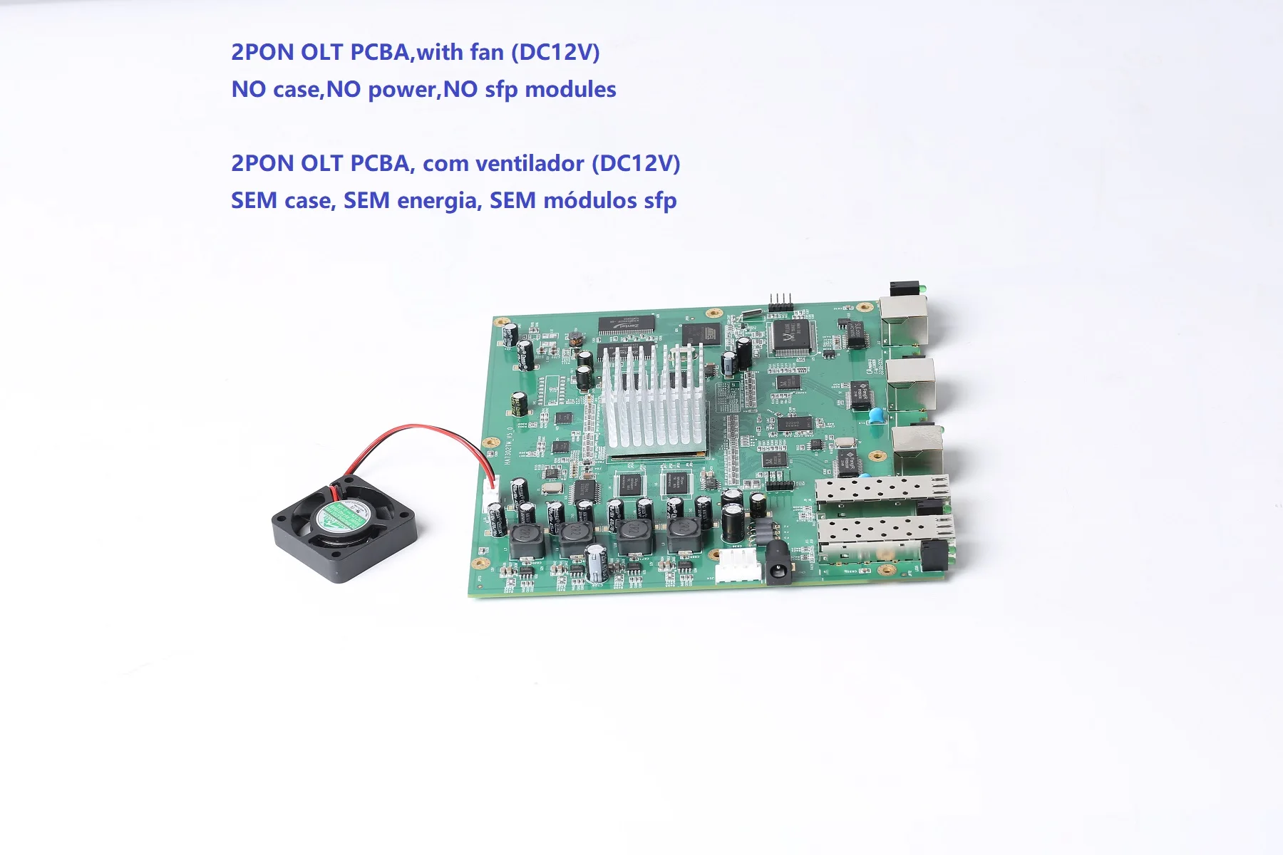 Imagem -02 - Epon Olt 2pon Web Snmp Cli Compatível com Huawei Zte Fibra Casa Epon Xpon Ont Hioso2port