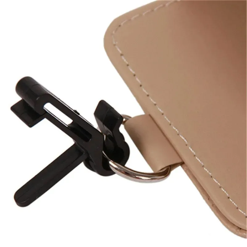 1PCS Car Storage Bag Suspension Storage Lambskin Texture Box Air Vent Storage Bag Cellphone Holder