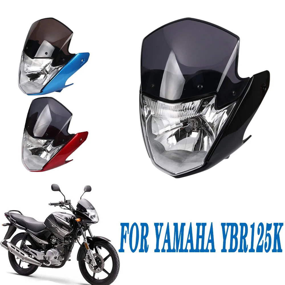 Motorcycle HeadLight for Yamaha YBR 125 K YBR125 YBR125K JYM125-7 Headlamp Head Light  Assembly Fairing Windshield