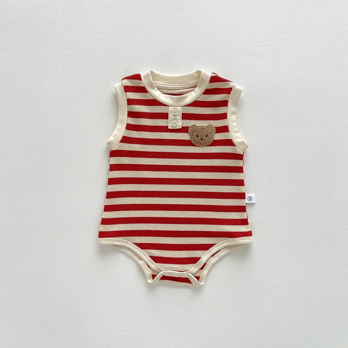 New 2024 Summer Sleeveless Knit Bodysuits Infant Baby Girls Boys One-pieces Kids Newborn Clothes- Ideal for Outdoor Activities