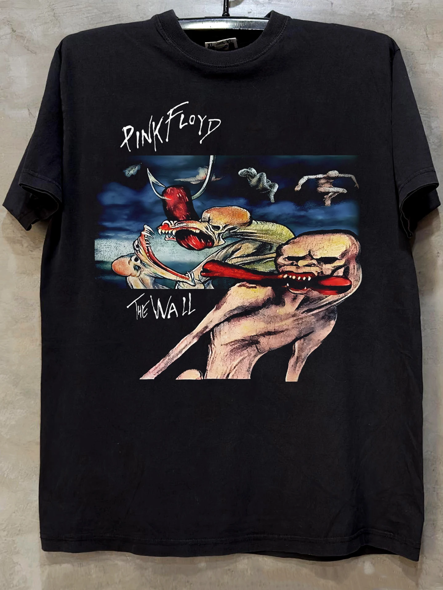 Cityboy Retro Hand-drawn Illustration Dark Style Pure Cotton Half-sleeve Trendy T-shirt Short-sleeved Breathable Casual Tee