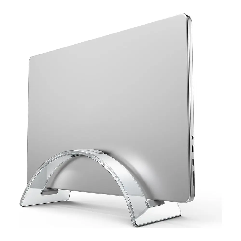 Accessories Acrylic Laptop Stand Space-Saving Transparent Laptop Holder Vertical Tablet Stand