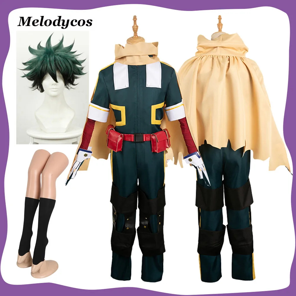 Midoriya izuku cosplay fantasia roupas de vôo anime herói disfarce adulto homem traje festa de halloween roleplay fantasia outfits