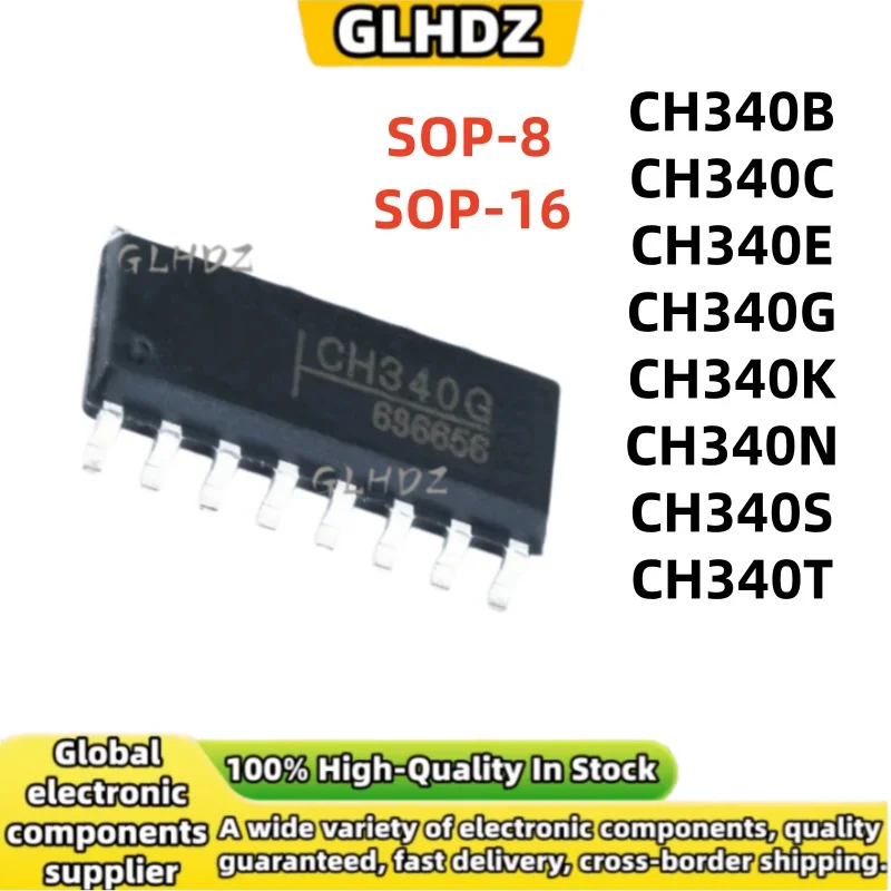 SOP-16 SOP-8 10UNTIS CH340B CH340C CH340E CH340G CH340K CH340N CH340S CH340T in Stock