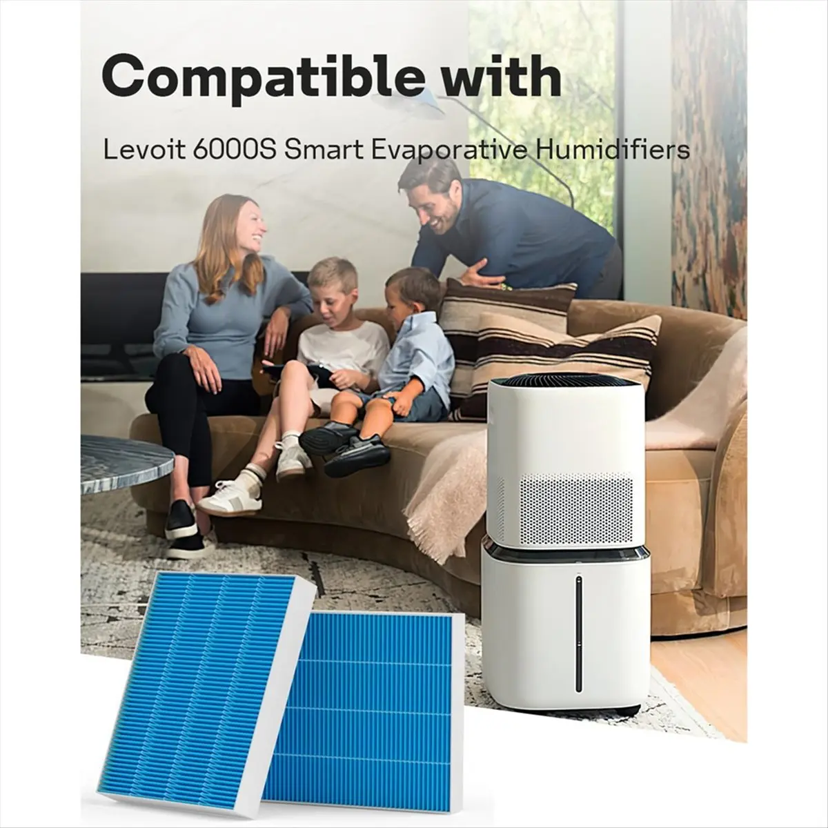 

A04V Humidifier Filters for Superior 6000S Smart Evaporative Humidifier, 6000S Premium Filter Replacement Parts