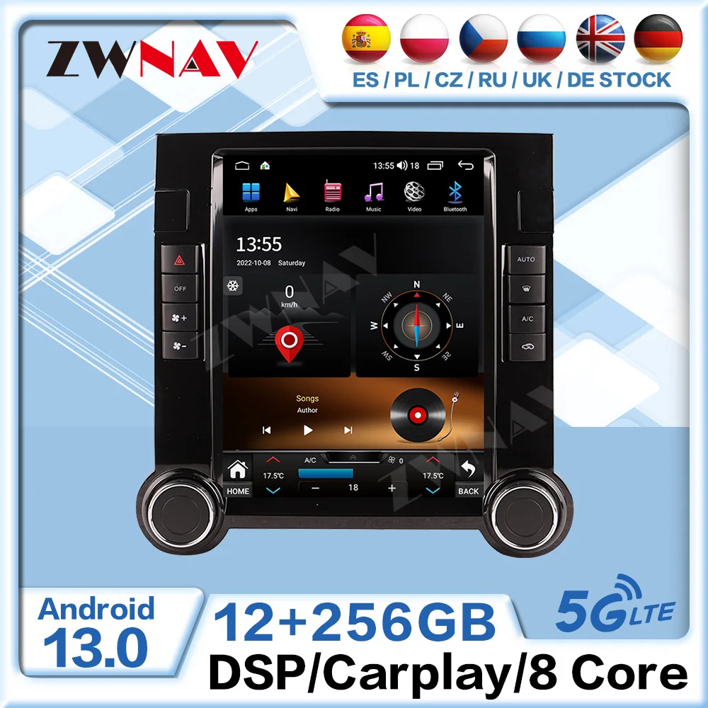 For VolksWagenwerk VW Touareg 2002 2003 2004 2005-2010 Android 13 Car Multimedia Player GPS Navi Carplay Auto Stereo Head Unit