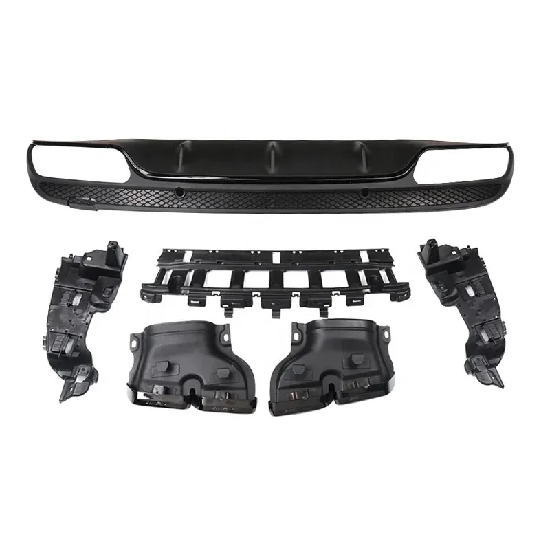 

SYPES C63 Bumper C63 Body Kit Rear Bumper W205 Bumper W205 Diffuser Kit OEM Service 2015-2018 Black Exhaust Screws