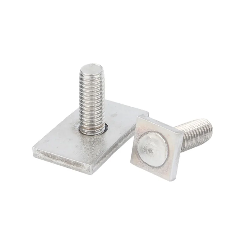 304 Stainless Steel T Shape M6 M8 M10 Type Rectangle T-slot Chute Rail Track Hammer Squre Screws Bolts