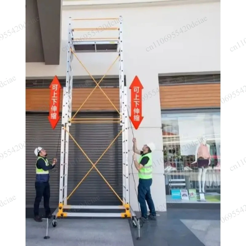Factory Folding Engineering Ladder Platform and Pedal Accessories Aluminum Alloy Scaffolding Flexible Expansion