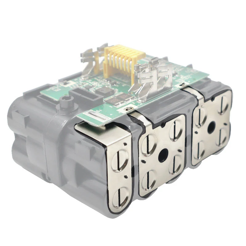 Bateria de lítio de folha de níquel Ferramenta elétrica 18650 Li-ion Cell Connector BL1830 para Makita, 18V Li-ion Battery Box, BL1860