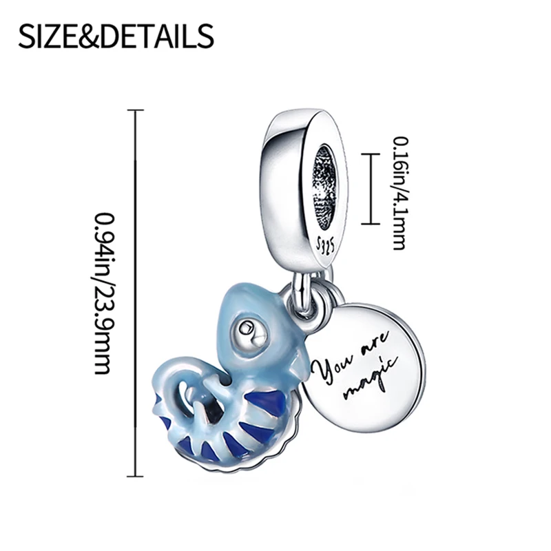 charm plata de ley 925 original Animal Shape Pendant Beads Fits Pan Original Bracelet Necklace 925 Silver DIY Jewelry New in