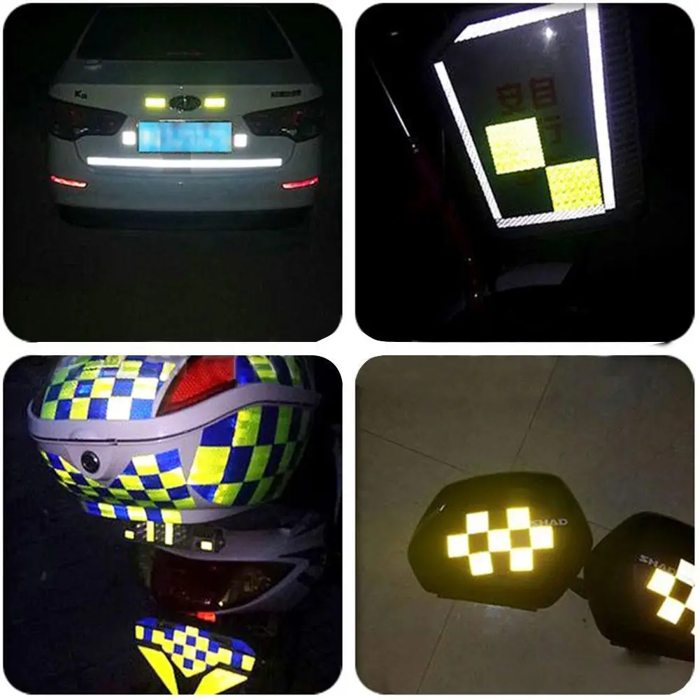 5cm*3m Car Reflective Tape Safety Warning Car Decoration Sticker Reflector Protective Tape Strip Film Auto Motorcycle Sticker