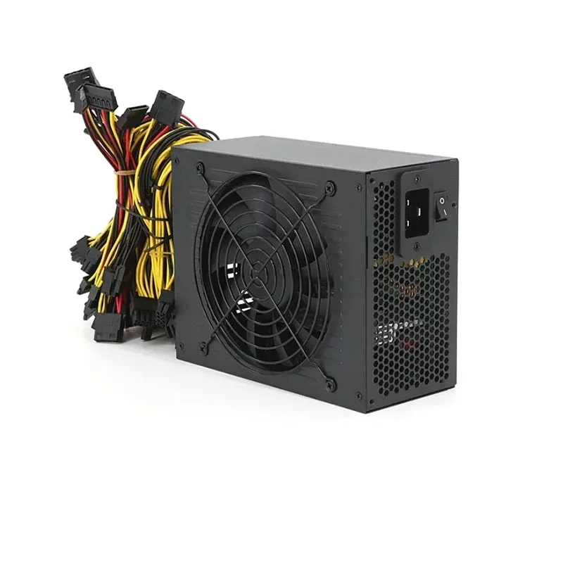 Brand New 2600W PFC PSU PC Power Supply 12V 8 Pieces Graphics Card Computer power supply 14cm 20/24pin ATX Computer Power Supply