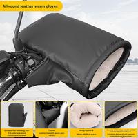 Thickened Warmth Gloves Non-Slip and Wear-Resistant Motorcycle Handlebar Cover For Electric Scooter Bike Men Women Cold Weather