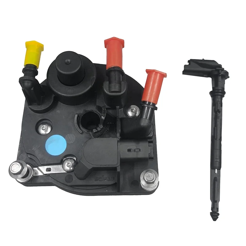 Cabezal de cubierta de filtro de combustible diésel con tubo central 9809757980 para Citroën C3, C4, C5, Peugeot 207, 208, 308, 3008, 08-15,