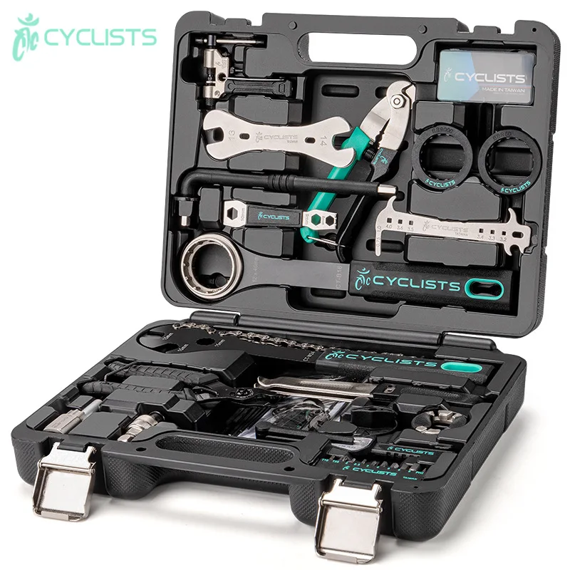 

Suitable forCYCLISTS bicycle toolbox set, mountain road bike repair tool upgraded cycling equipment K02