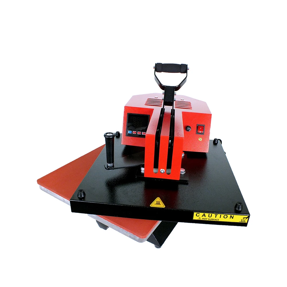 XYC-006 Korea Type Swing-Away T-Shirt Leather LOGO Printing Machine 38*38cm Electric Heat Press for Textile Fabric New Condition