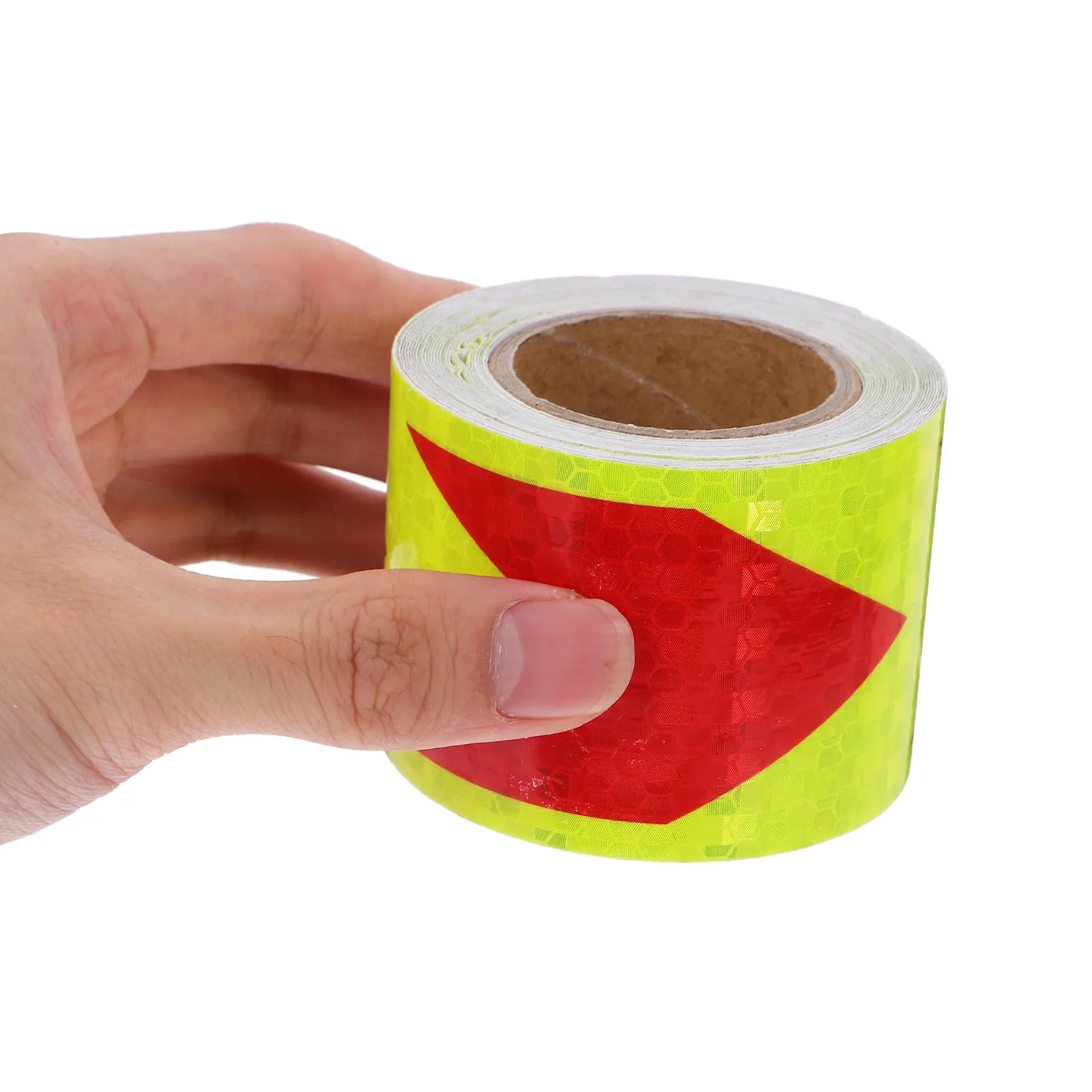 1 Roll Reflective Tape Arrow Shape High Visibility Adhesive Tape for Cars Trailers Trucks Boats Outdoor Safety Warning Caution