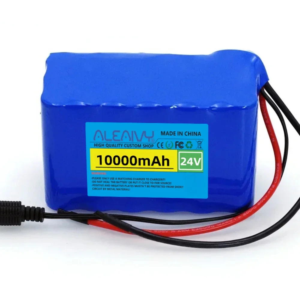 

24V 6S3P 10Ah rechargeable lithium ion battery pack with BMS,for 24V camping equipment+optional connector+2A charger