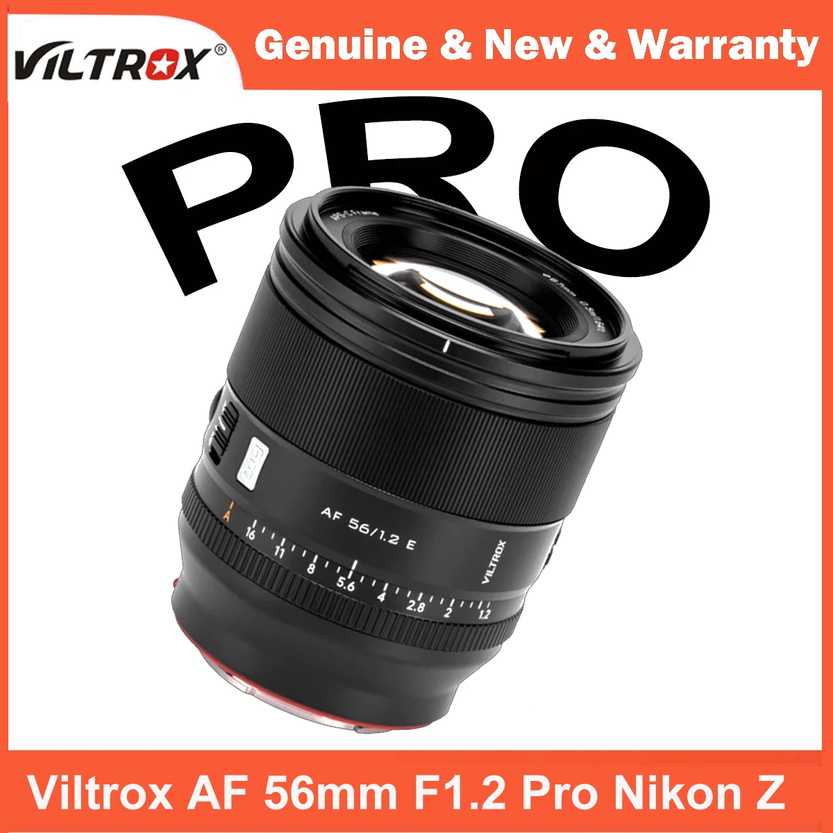 Viltrox 56mm F1.2 Pro APS-C Auto Focus Large Aperture Prime Lens for Nikon Z-Mount