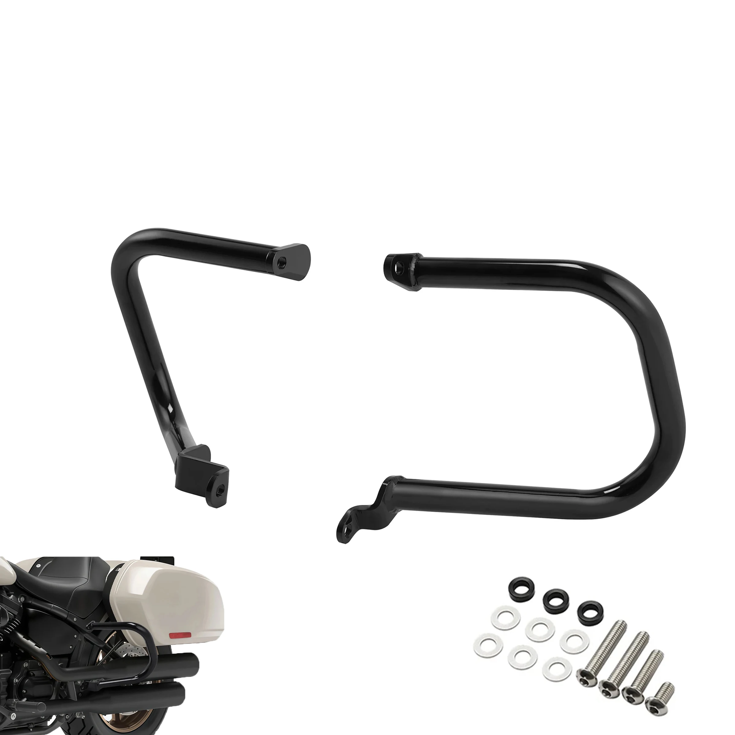 For Harley-Davidson Softail Low Rider S ST Sport Glide Side Box Anti-Fall Protection Bar for Motorcycle Safety Accessories