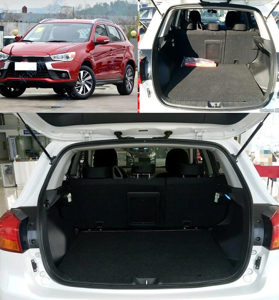 Car Trunk Mat For Mitsubishi ASX RVR sel 2011-2023 All Weather XPE Rear Cargo Cover Carpet Liner Tail Parts Boot Luggage Pad