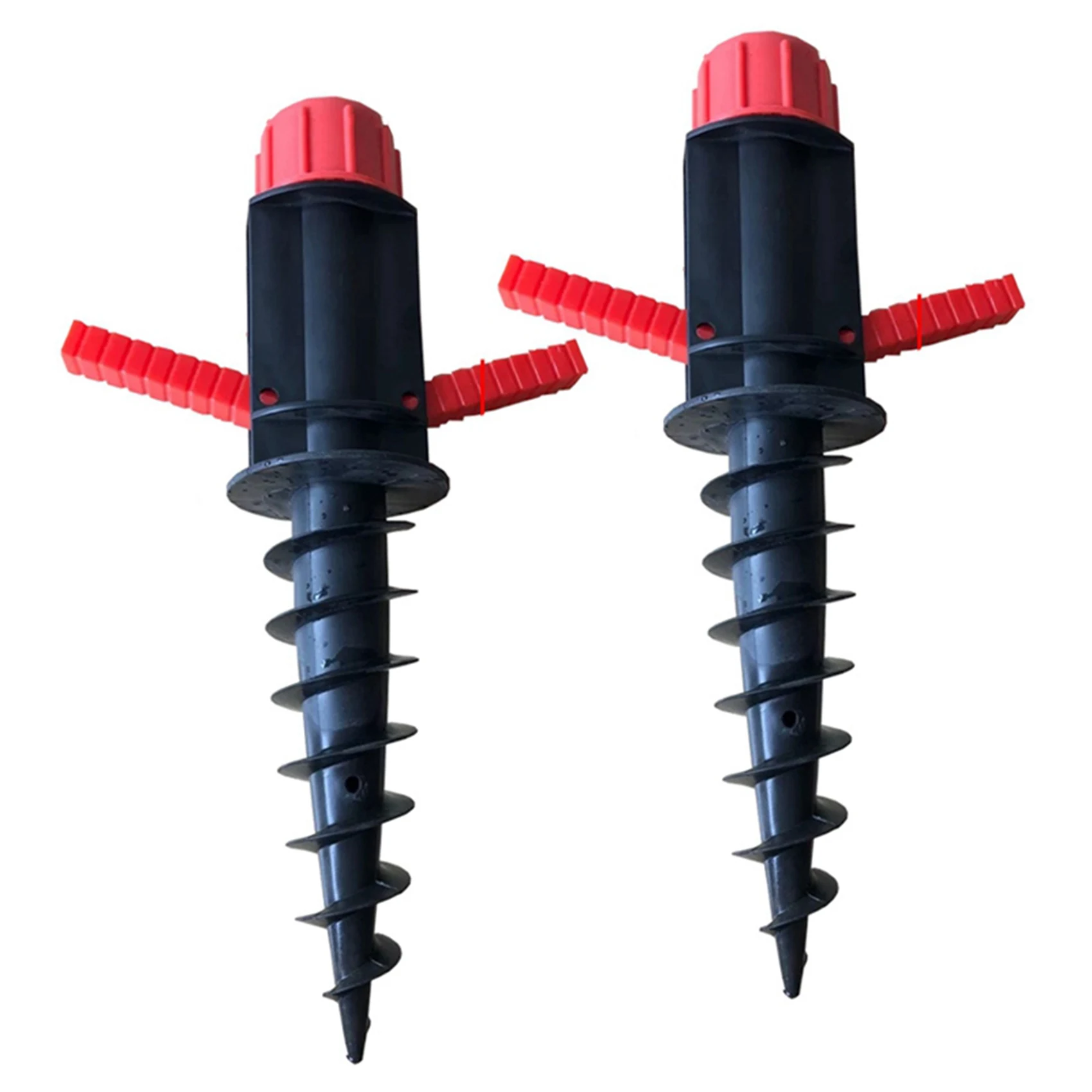BAAG-2X Beach Umbrella Sand Anchor Outdoor Camping Grass Auger Spiral Stand Storage Holder Heavy Duty Patio Lawn Home Garden