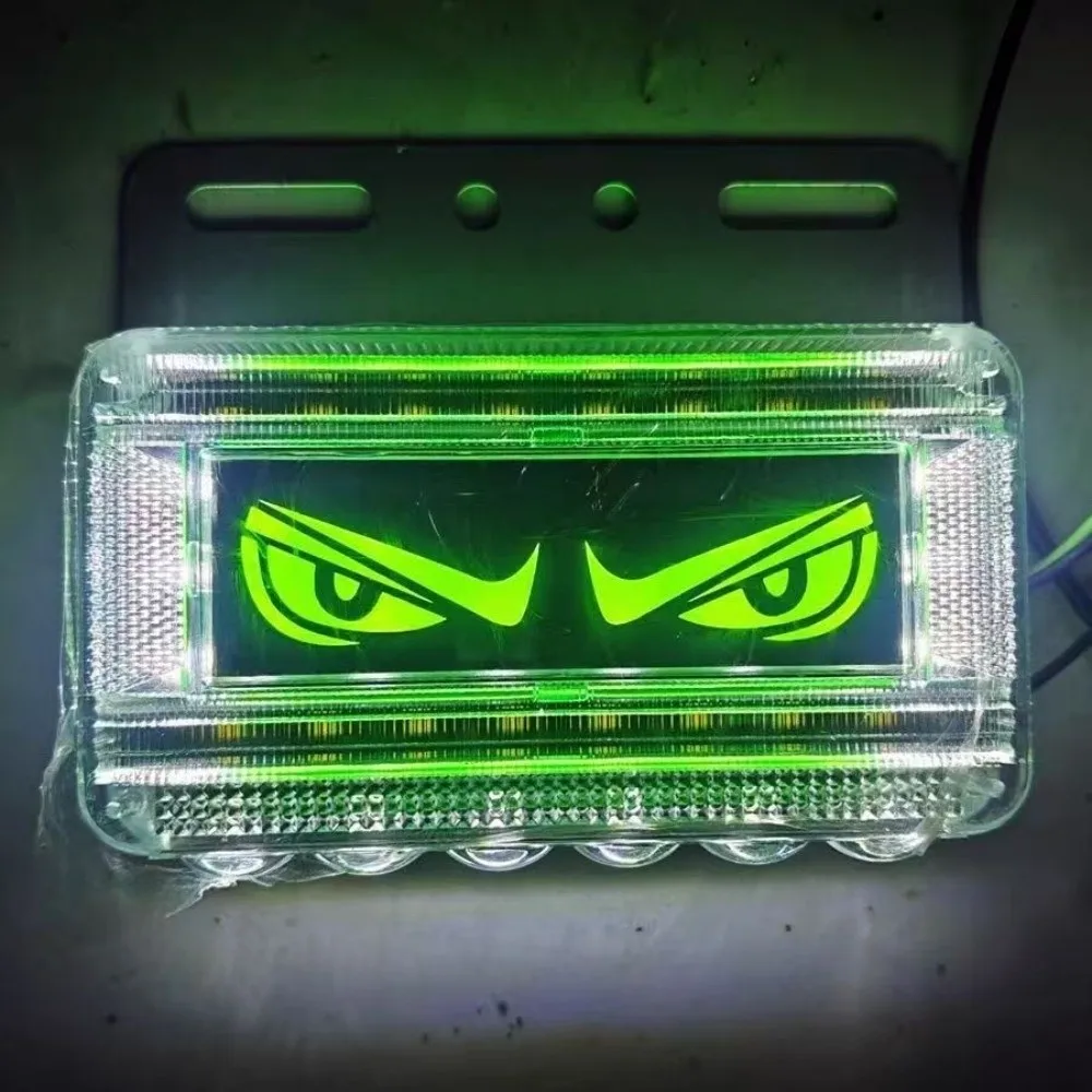 

Creative 12-24V Devil's Eye Truck Light Universal Multi-Mode Side Signal Light Safety Warning Lamps Car Decor