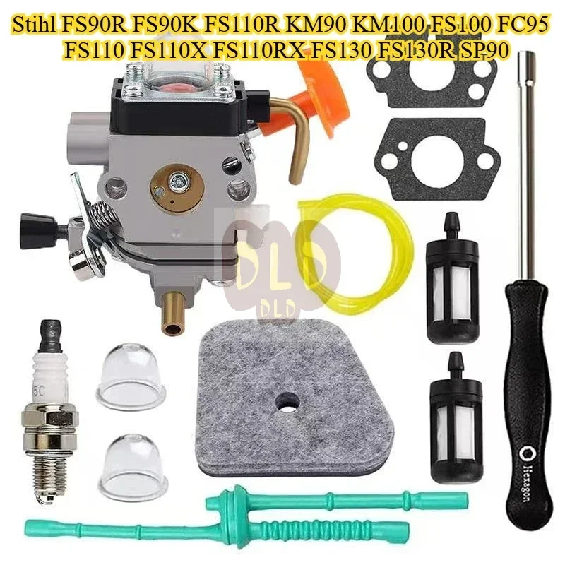 Карбюратор для двигателей триммеров Stihl FS90R, FS90K, FS110R, KM90, KM100, FS100, FC95, FS110, FS110X, FS110RX, FS130, FS130R, SP90