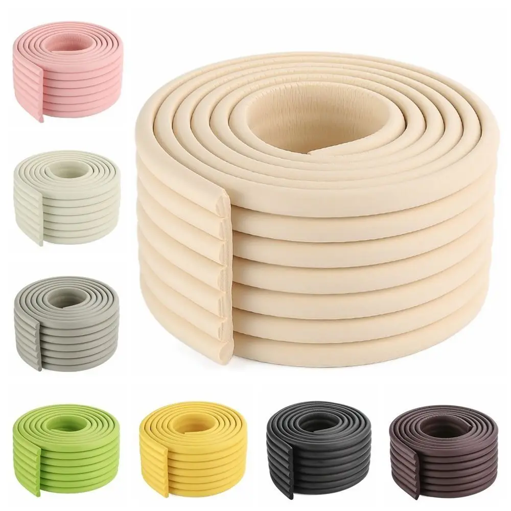 

2m Desk Edge Guard Strip Baby Safety Self Adhesive Wall Corner Protector Soft Thickend Foam Bumper for Window Sill Bedside
