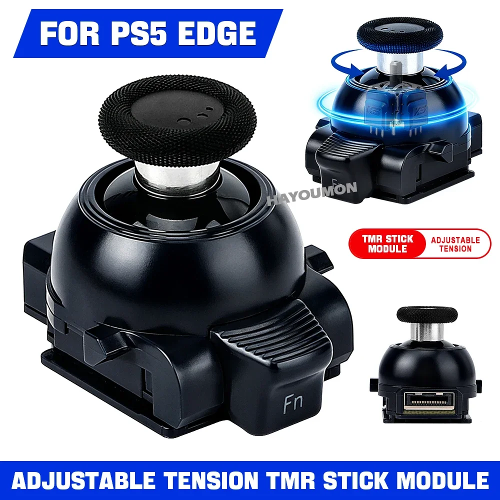 Tension Adjustable TMR Joystick Replacement Module For PS5 Edge Game Controller 30-80gf Force Thumb Stick Repair Module