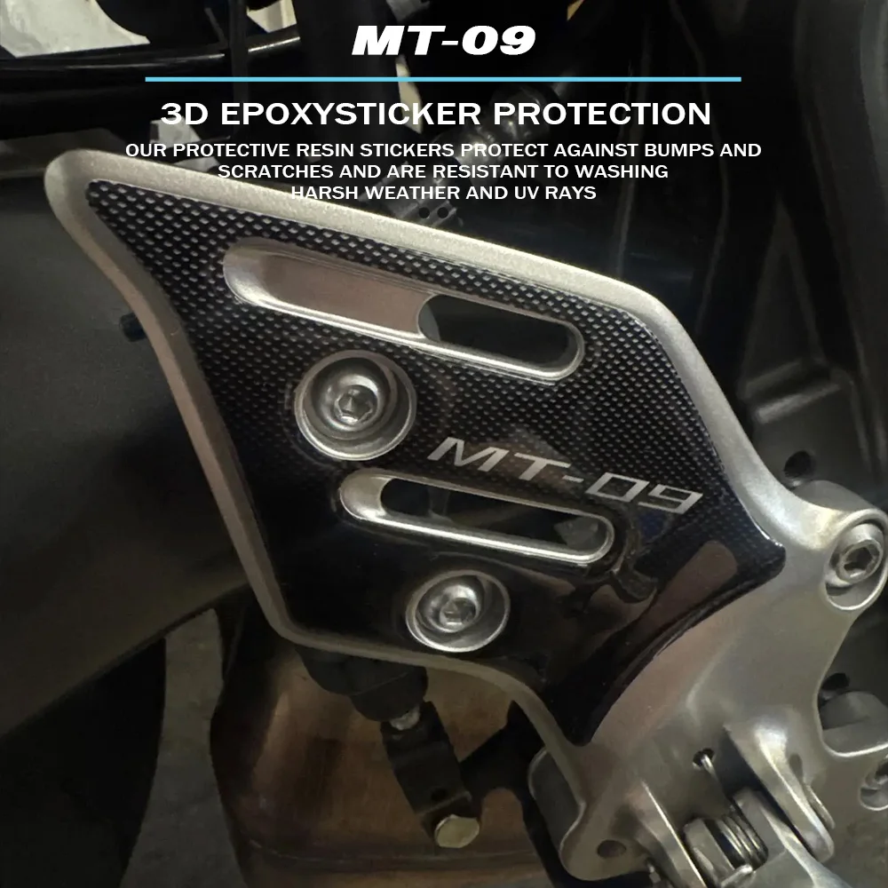 For MT-09 SP Accessories 2021-2023 Motorcycle Heel Protection MT09 Waterproof Scratch 3D Gel Stickers