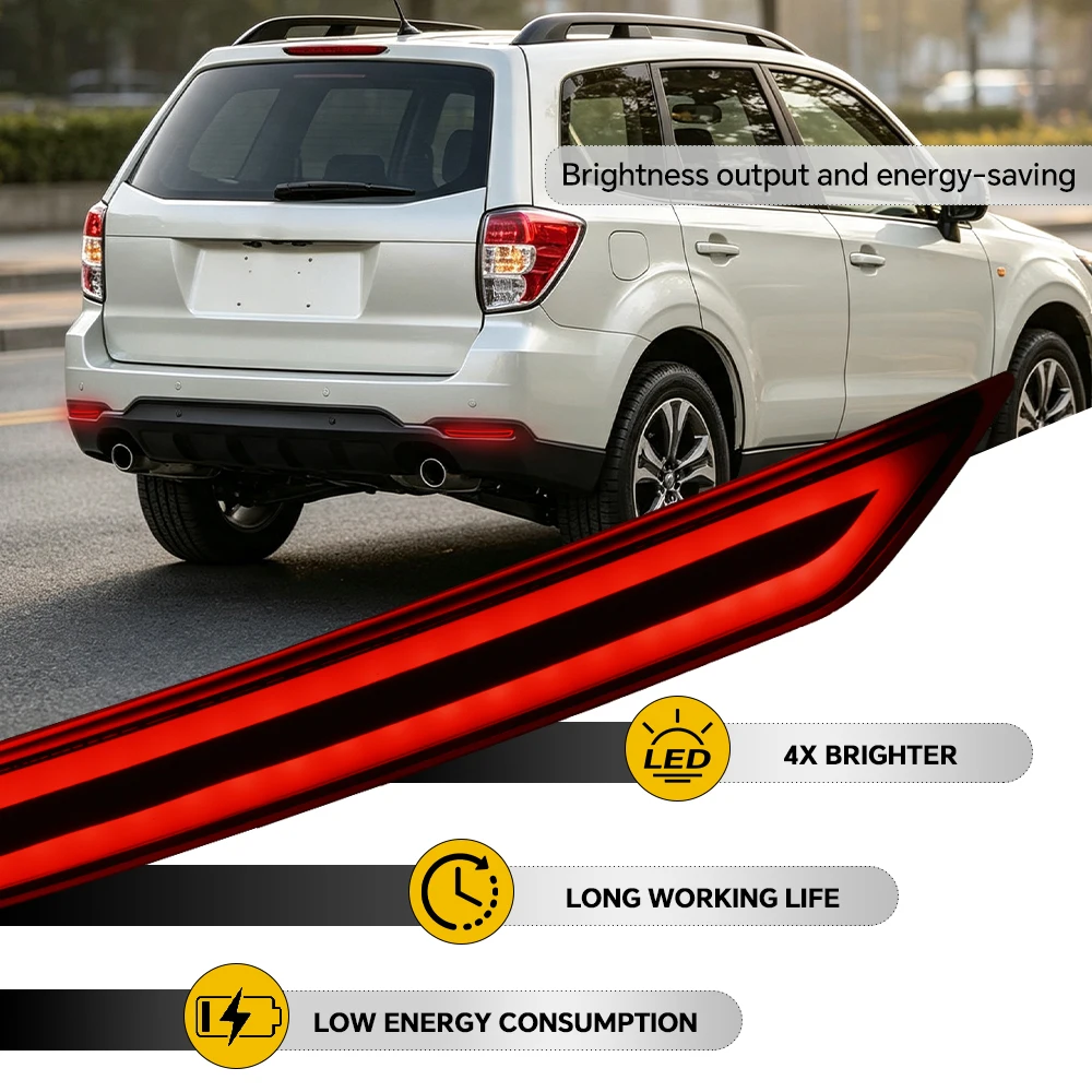 Car Bumper Brake Light Reflector turn Signal Indicators Car LED Rear Fog Lamp For CR-V 2023-2026 P7 S7 2025 universal version