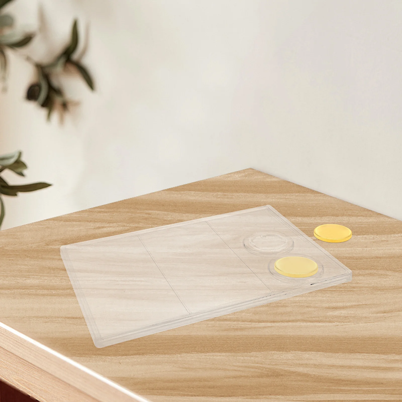 1Set Coin Display Box Commemorative Coin Banknote Holder Transparent Organizer Collection Storage Case Money Box for Kids